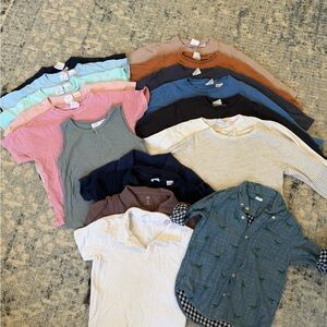 19 Pc Boys Clothing Bundle – Zara & Gap – Size 3-4 – Tees, Polos, Button-Up